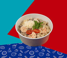 Феттуччине с креветками