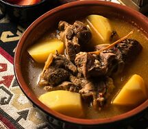 Хашлама с картофелем в бульоне