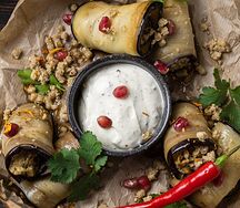 Баклажаны с орехами