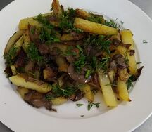 Жареная картошка с грибами