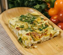 Кабачки с яйцом