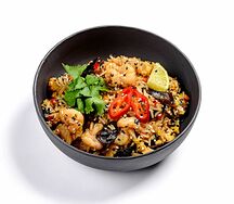 Вок с рисом и курицей