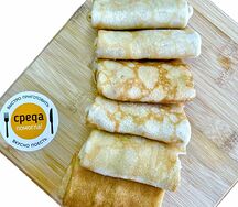Замороженные блинчики с ветчиной и сыром