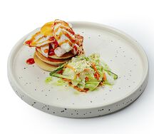 Панкейки с курицей в азиатском стиле