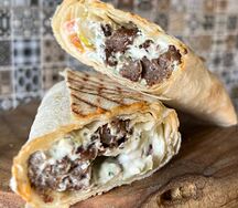 Шаурма с рубленной мраморной говядиной