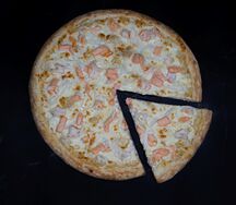 Пицца с морепродуктами большая