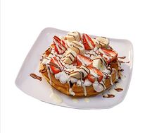 Вафли с вареной сгущенкой