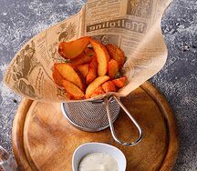 Запеченные дольки картофеля с тимьяном