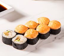 Запеченный кимпаб с курицей терияки