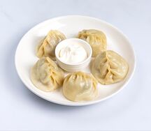 Манты с мясом и тыквой