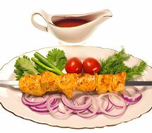 Шашлык из куриных бедер