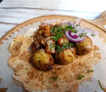 Картофель с салом
