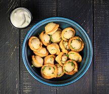 Жареные пельмени