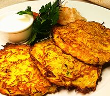 Картофельные Деруны с Кабачком