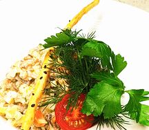 Салат с Куриной Печенью и Авокадо