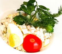 Салат Оливье с Деревенской Колбасой