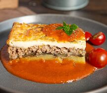 Мусака по-гречески с баклажанами