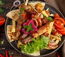 Мясная тарелка для грека