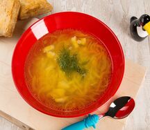 Супчик алфавит с нежной курочкой