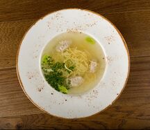 Суп лапша куриная с тефтельками