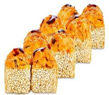 Ролл Запеченный с угрем и лососем