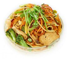 Вок лапша удон с овощами