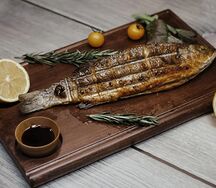 Сибас на мангале