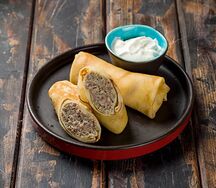 Блины с мясом