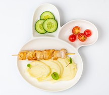 Картофельное пюре с шашлычком