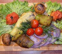 Овощи на мангале