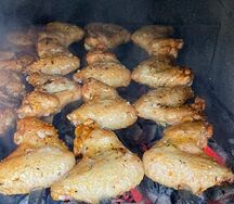 Шашлык из куриных крыльев