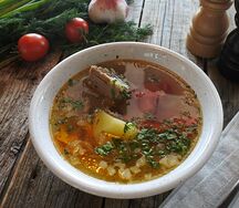 Шурпа с говядиной