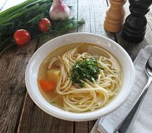 Лапша с курицей