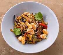 Wok Лапша с креветками