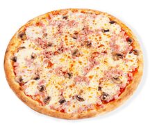 С ветчиной и грибами