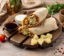 Шаурма с ананасом