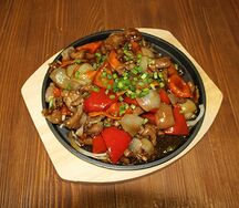 Баранина с овощами