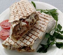 Шаурма классическая на углях