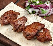 Шашлык из бараньей мякоти