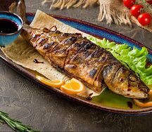 Сибас на углях