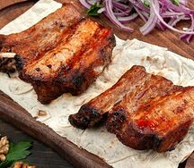 Шашлык из свиных ребер