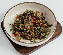 Чашушули из шампиньонов и вешенок