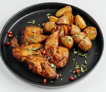 Цыпленок тапака с картофелем