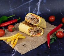 Шаурма по-мексикански со свининой острая