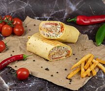 Шаурма по-мексикански с курицей острая