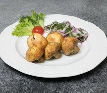 Шампиньоны на мангале
