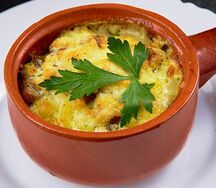 Жульен курица с грибами