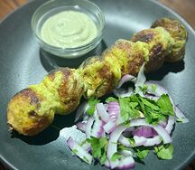 Грибы на мангале