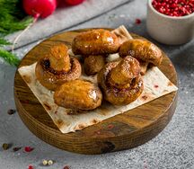 Грибы на мангале