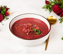 Борщ домашний с говядиной оригинальный